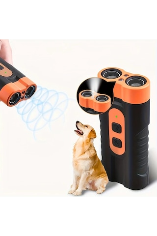 Willowhaven Siyah Çift Sesli Köpek Kovucu Led Işıklı Şarj Edilebilir Uzun Menzil