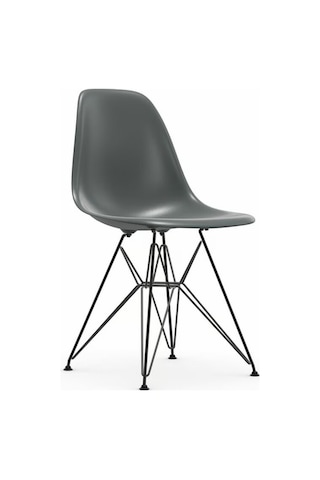 Vitra Eames Dsr Re Sandalye Geri Dönüşümlü Malzeme, Ikonik Tasarım, Dış Mekâna Uygun Koyu Gri