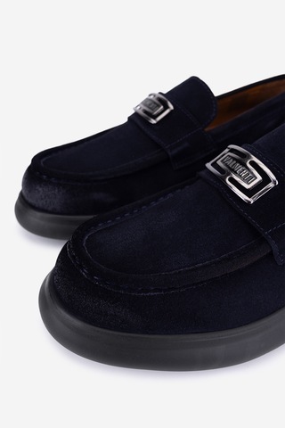 Valmenti Erkek Hakiki Deri Lacivert Loafer Ayakkabı 1171 260-04 Erk Ayk Sk25-26 Lacı Pstl Esk Suet Lacivert