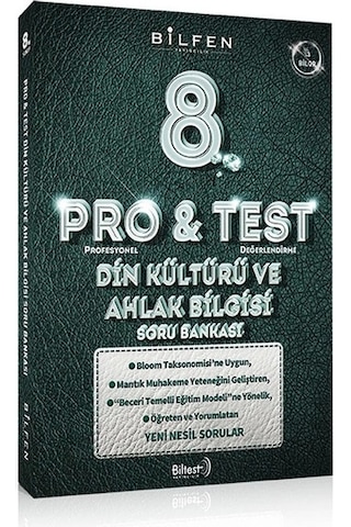 Bilfen Pro&test 8. Sınıf Din Kültürü Ve Ahlak Bilgisi - İngilizce Soru Bankası 2 Kitap