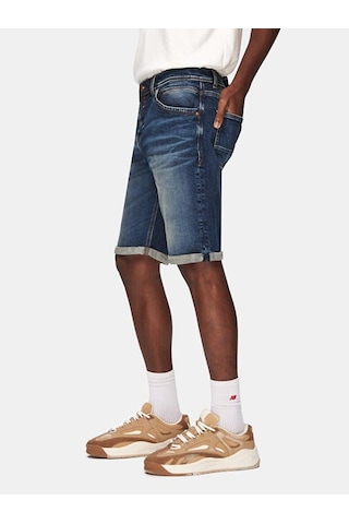 Little Big Ltb Lance Tarıon Wash Erkek Jean Şort 55626 Mavi Koyu