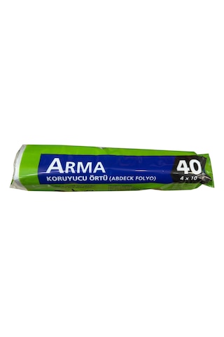 Arma Naylon Tadilat Boya Koruyucu Örtü Poşet Folyo - 4x10 Metre - 40 M2 - 5 Paket