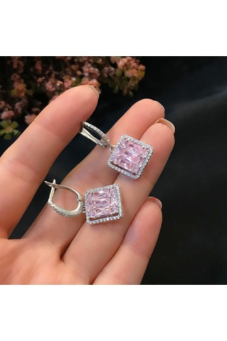 Stela Kare Baget Gümüş Küpe