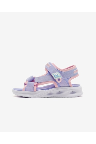 Skechers Sola Glow Sandal Büyük Kız Çocuk Mor Işıklı Sandalet 303024l Lvlp Mor