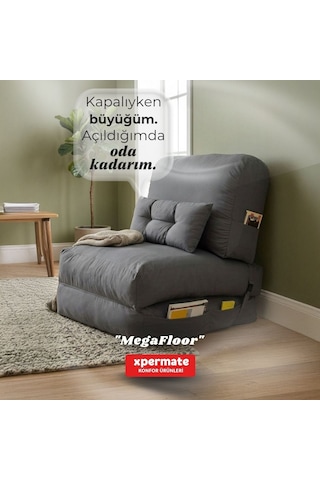 Yer Koltuğu Katlanır Yatak Yer Yatağı Koltuk Yatak Sünger Koltuk Megafloor 90 x 180 CM