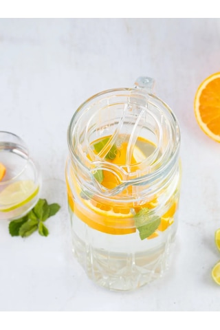 Purecrystal Cam Su Ve Meyve Suyu Sürahisi Kapaklı 281631365