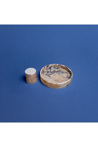 Profondo Ayaklı Mermer Kase Beyaz