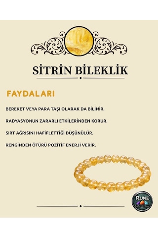 Sitrin Doğaltaş Bileklik Diğer