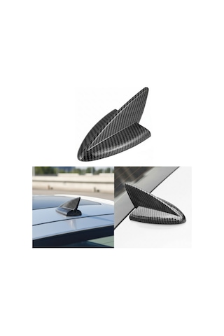 Karbon Fiber Desenli Oto Anten Süs Köpekbalığı Shark Araba Araç Dekoratif Süs Anteni Üniversal Ps-214