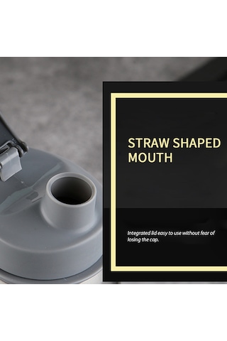 Hangfox 750ml Yeşil Paslanmaz Çelik Spor Su Bardağı, Pipetli Açık, Sızıntısız Kapak Ve Nilon Askı İle Taşınabilir, Dış Etkinlikler İçin Ideal Çok Renkli