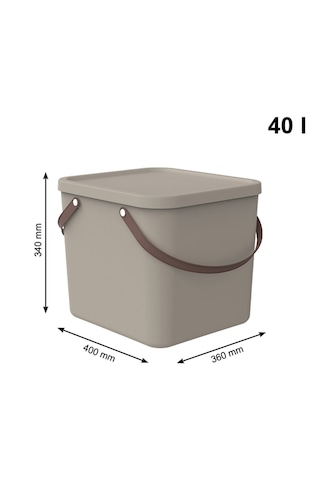 Albula Modern Depolama Kutusu 40l Cappucino
