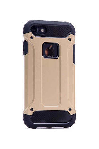 Noktaks - Apple Uyumlu iPhone 5 / 5s - Kılıf Çift Katman Zırh Tank Crash Military Kapak - Gold