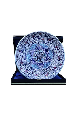 E38 El İşçiliği Çini Tabak - 30 Cm - 6520