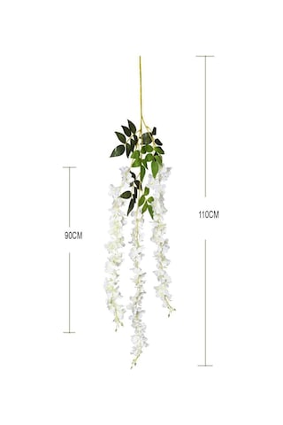 Yapay Çiçek Sarkan 3 Dallı Akasya 90cm BEYAZ