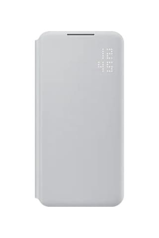 Samsung Uyumlu S22 PlusSmart Led View Kılıf - Açık Gri