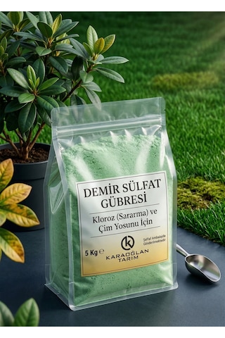 Demir Sülfat Gübresi Sararma Ve Çimde Yosun İçin 5 Kg 1 Adet