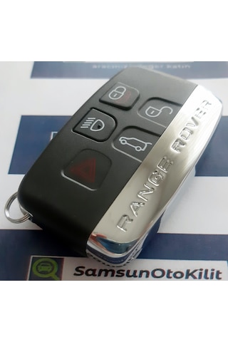 Range Rover Yazılı Smart Kumanda Kabı Anahtar Kabı 5 Buton