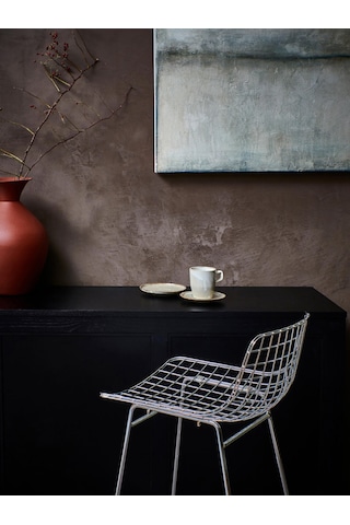 Westwing Wire Metal Bar Taburesi - Gümüş Rengi, Minimalist Ve Çok Yönlü Sandalye