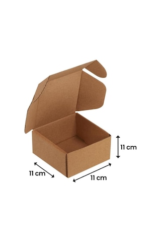 11x11x11-25 Adet Kilitli E Ticaret Karton Kargo Kutusu 1