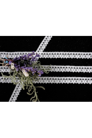 ALKA DANTEL MERSERİZE KOPANAKİ 10 METRE 407 MERSERİZE WHİTE