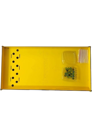 Üttüm Lisanslı Çocuk Oyuncak Bilye Misket Oyunu Ahşap Ev Oyunları