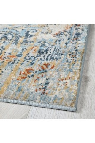 Ikea Overlund Halı 160 X 235 Cm Mavi - Sarı - Kahverengi Çok Renkli