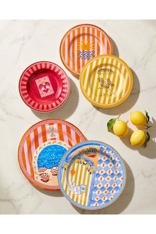 Turuncu Melamin Yemek Tabağı 28 Cm