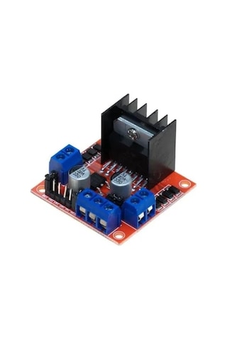 L298n Çift Motor Sürücü Kartı - Voltaj Regulatörlü