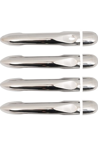 Renault Megane 3 Uyumlu 2010-2016 Krom Kapı Kolu Tek Kapı Sensörlü Paslanmaz Çelik