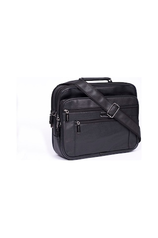 Çanta Sepetim Erkek Kasalı El Ve Omuz Askılı Çanta Siyah (493580889)