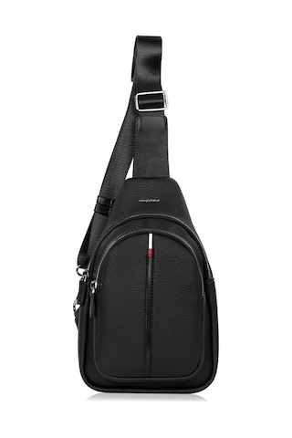 Cengiz Pakel Unisex Crossbody Çanta 7208-Siyah-Kırmızı (434138536)-7208-Siyah-Kırmızı