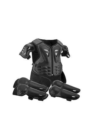 Suntek Genel Dirt Bike Gear Çocuk Motosiklet Zırhı Siyah