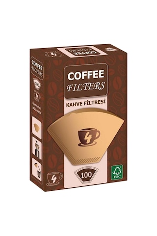 Caffeo Filters No4 100 Adet Kahve Filtre Kağıdı X 4 Adet Diğer