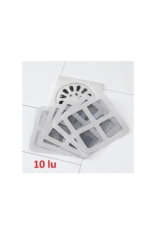 10'lu Tek Kullanımlık Banyo Gider Süzgeci Ve Sineklik Tamir Kiti