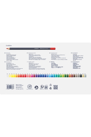 Faber-Castell Goldfaber Sulu Boya Kalemi, 36 Renk, Solmaya Dayanıklı Pigment, Yumuşak ve Canlı Renkler