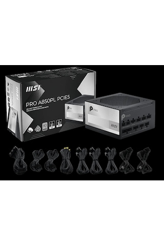 Msı Psu Pro A850pl Pcıe5 850w 80+ Platınıum Atx 3.1 Pcıe 5.1 Power Supply Msı Psu Pro A850pl Pcıe5 850w 80+ Platınıum Atx 3.1 Pcıe 5.1 Power Supply