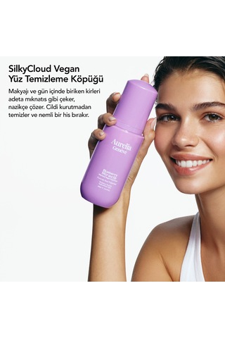 Aurelia Geneve Blueberry Miracle Silkycloud Vegan Facial Foam 200ml Temizleme Köpüğü