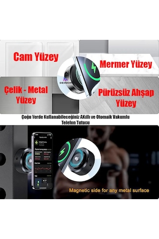 Yeni Nesil Akıllı Taşınabilir Magsafe Mıknatıslı Araç Tutucu