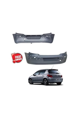 Arka Tampon Astarlı Peugeot 307 2001-2008 7410q6