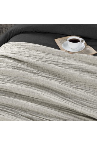 Rustik 3 Kat Keten Çift Taraflı Süper Yumuşak Nefes Alabilen Dört Mevsim Throw Koltuk Şalı 140x190cm Koltuk Ör Çok Renkli