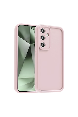 Zore Samsung Galaxy Uyumlu S25 Fe Kılıf Kamera Korumalı Zore Ananas Kapak - Pembe