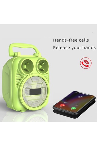 Kablosuz Bluetooth Hoparlör Speaker Telefontutucu 5w Yeşil