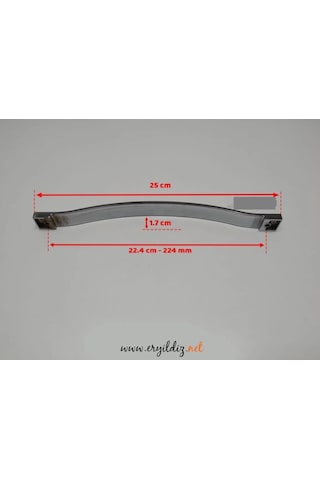 Tekdekor Krom Kırmızı Mobilya Kulp 224 Mm 3 Adet