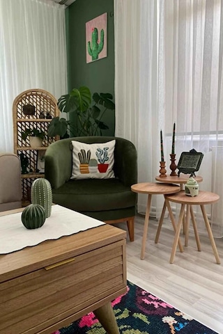 3'lü Zigon Sehpa Seti Saksılık Ve Çiçeklik Standı, Dekoratif Yan Sehpa Ahşap Ayaklı 33 Cm Çap - Atlantik Çam Atlantik Çam