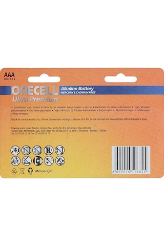 Ultra Premium Alkalin Aaa Boy Pil 8li 5 Adet