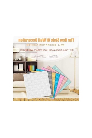 Opulentliving 3d Kendinden Yapışkanlı Duvar Paneli - Mutfak/yatak Odası, Su Geçirmez Dekor 70x77cm