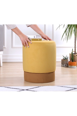 Lorencehome Lorence Home / Ropp Puf - Sarı