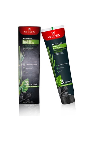 Venzen Bambu Kömürü Beyazlatıcı Diş Macunu 120 G