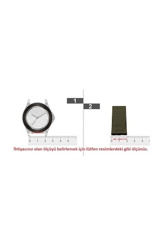Kumaş Perlon Turuncu 20Mm Spor Saat Kordonu Kayışı Nato Askeri Ör