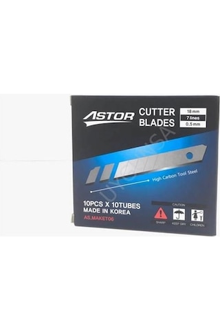 Maket Bıçağı Ağzı Yedek 100Lük Paket Astor